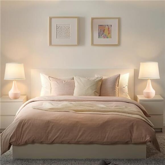 Table Lamp Set of 2, 18.63” Ceramic Table Lamp Classic Beside Lamps - Picture 5 of 7